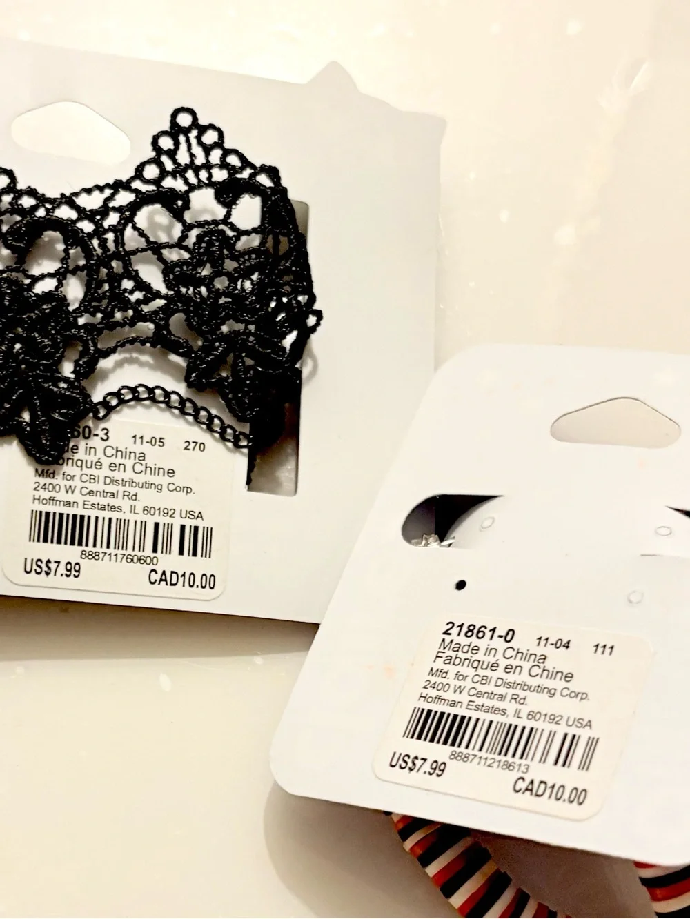 Claires black floral